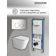 Комплект 3 в 1: Grossman инсталляция 900.K31.01.000+клавиша 700.K31.01.100.100 хром глянцевый+унитаз GR-4479SQ