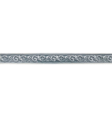 Бордюр New Trend BW0ADE23 Adele Arctic 50x5 серо-голубой глянцевый орнамент