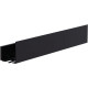 Полка Aquanet Магнум Н 70x12 черная матовая, с крючками