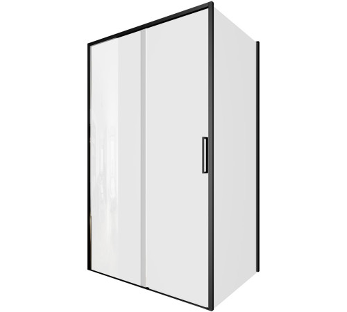 Душевой уголок Aquanet Pleasure Evo 120x100 AE65-120x100-BT профиль черный, прозрачное стекло