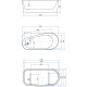 Акриловая ванна Allen Brau Priority 1 170x80 2.31001.21/PWM