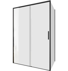 Душевой уголок Aquanet Pleasure Evo 130x80 AE65-130x80-BT профиль черный, прозрачное стекло