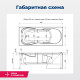 Акриловая ванна Aquanet Viola NEW 180x75 (с каркасом)