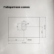 Столешница Aquanet Flat 70 мрамор