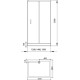 Душевой уголок Aquanet Alfa NAA1131 120x80, прозрачное стекло