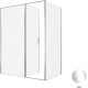 Душевой уголок Allen Brau Priority 160x100 3.31037.00 + 3.31046.00 хром