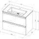 Тумба под раковину Allen Brau Eclipse 80 1.E1002.PGM 2.0 платина матовый
