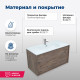 Тумба под раковину Aquanet Lino 100 (Flat) дуб веллингтон