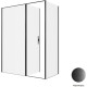 Душевой уголок Allen Brau Priority 160x80 3.31039.BBA + 3.31042.BBA черный браш