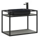 Консоль под раковину Allen Brau Liberty 75 1.33001.BB черный браш