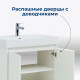 Тумба под раковину Aquanet Nova Lite 75 белый глянец (2 дверцы)