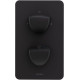 Смеситель для ванны Allen Brau Infinity 5.21216-31 (с внутренней частью, 2 выхода) черный матовый
