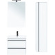 Зеркало Aquanet Lino 60 белый матовый