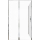 Душевой уголок Allen Brau Priority 120x80 3.31007.00 + 3.31013.00 хром