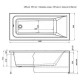 Акриловая ванна Aquanet Bright 155x70