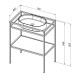 Консоль под раковину Allen Brau Liberty 75 1.33002.BB черный браш