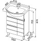 Раковина для тумбы Shenxin 60 0060