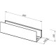 Полка Aquanet Магнум Н 40x12 белая матовая