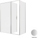 Душевой уголок Allen Brau Priority 160x80 3.31038.BA + 3.31041.BA серебро браш