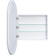 Зеркальный шкаф Aquanet Монте 60 белый, с LED подсветкой