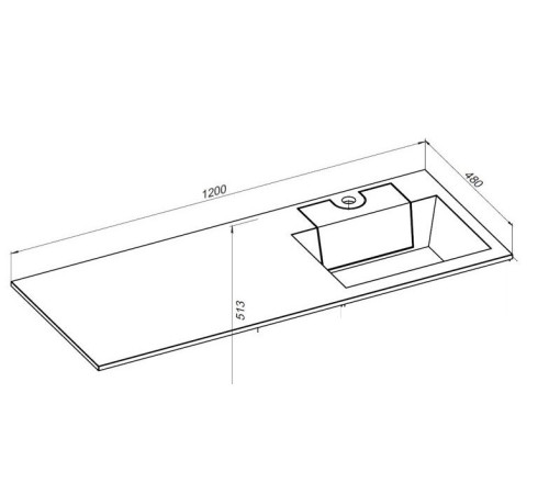 Раковина Aquanet Фортуна 120 R