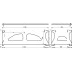 Фронтальный экран Aquanet Bright Stone 170х60