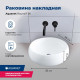 Раковина накладная Aquanet Round-1 36