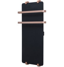 Полотенцесушитель электрический Allen Brau Infinity 140x44 с рейлингом 2.0 и креплением, медь браш