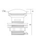 Донный клапан Aquanet белый матовый, с переливом