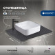 Столешница Aquanet Flat 60 графит, с отв. слева