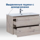 Тумба под раковину Aquanet Алвита New 60 2 ящика, дуб веллингтон белый
