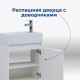 Тумба под раковину Aquanet Nova Lite 50 белый глянец (1 дверца)