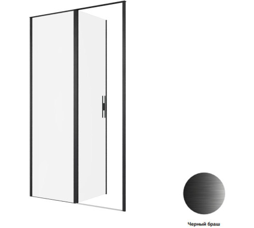 Душевая дверь Allen Brau Priority 120 3.31009.BBA черный браш