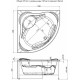 Фронтальный экран Aquanet Light 160