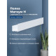 Полка Aquanet Магнум Н 70x12 белая матовая, с крючками