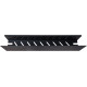 Полка Aquanet Магнум 60x12 черная матовая