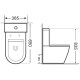 Чаша напольного унитаза Aquanet Rimless Cetus-C1 BL-102N-TPT