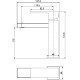 Смеситель для раковины Aquanet Blanco AF420-10W