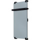 Полотенцесушитель электрический Allen Brau Infinity 80x44 с рейлингом и креплением, черный браш