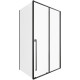 Душевой уголок Allen Brau Fantasy 120x80 3.11006.31 + 3.11012.31 черный матовый
