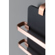 Полотенцесушитель электрический Allen Brau Infinity 120x44 с рейлингом 2.0 и креплением, медь браш