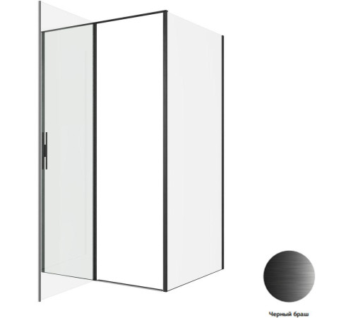 Душевой уголок Allen Brau Priority 120x100 3.31009.BBA + 3.31021.BBA черный браш