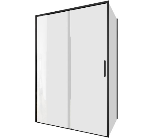 Душевой уголок Aquanet Pleasure Evo 130x100 AE65-130x100-BT профиль черный, прозрачное стекло