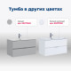 Тумба под раковину Aquanet Алвита New 100 2 ящика, антрацит