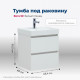 Тумба под раковину Aquanet Вега 50 (2 ящика)