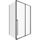 Душевой уголок Allen Brau Fantasy 130x80 3.11007.31 + 3.11012.31 черный матовый