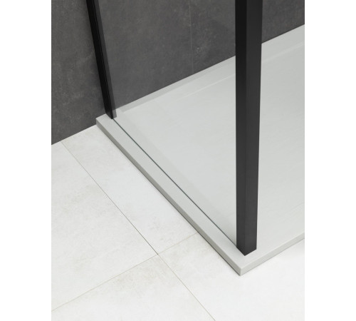 Душевой уголок Allen Brau Priority 120x80 3.31033.BBA + 3.31042.BBA черный браш