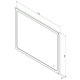 Зеркало Aquanet Ирис 100 с подсветкой LED