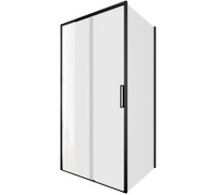 Душевой уголок Aquanet Pleasure Evo 100x80 AE65-100x80-BT профиль черный, прозрачное стекло