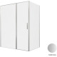 Душевой уголок Allen Brau Priority 160x100 3.31038.BA + 3.31047.BA серебро браш